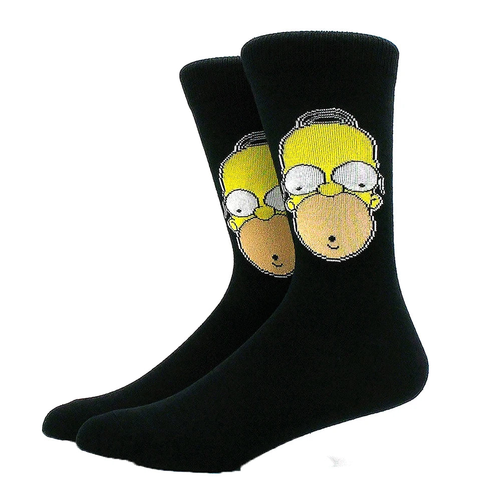 1 Pair Anime Movie Cotton Crew Socks – Role-Playing Calf Socks