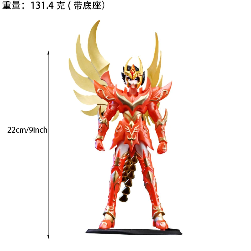19 cm große Saint Seiya Anime-Figuren – Shiryuu, Hyoga, Shun, Ikki, Phoenix Actionfiguren, Ritter des Tierkreises