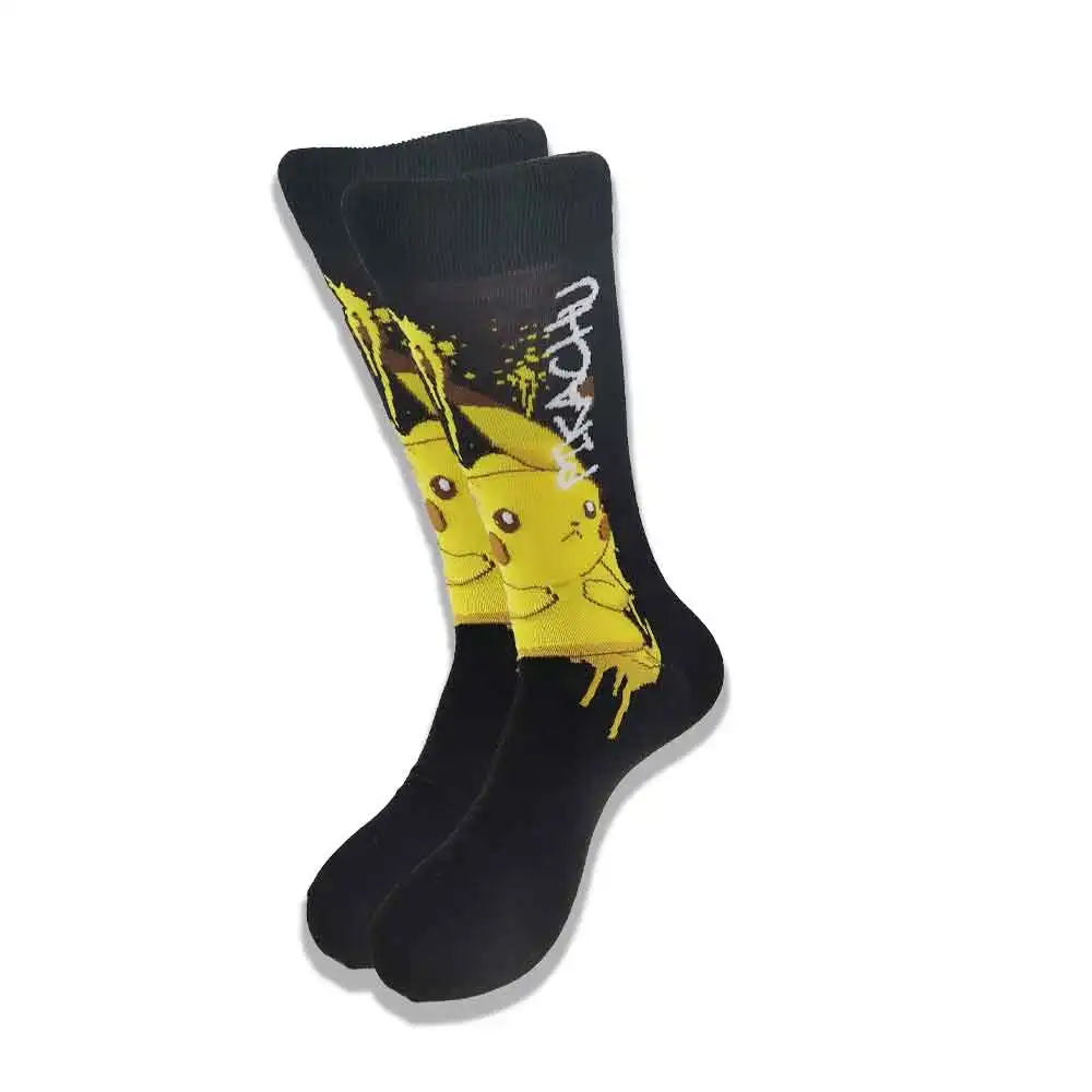 Lustige Socken mit Cartoon-Anime-Motiv – Hip-Hop-Aufdruck, originelle und bequeme Unisex-Skateboard-Crew-Socken