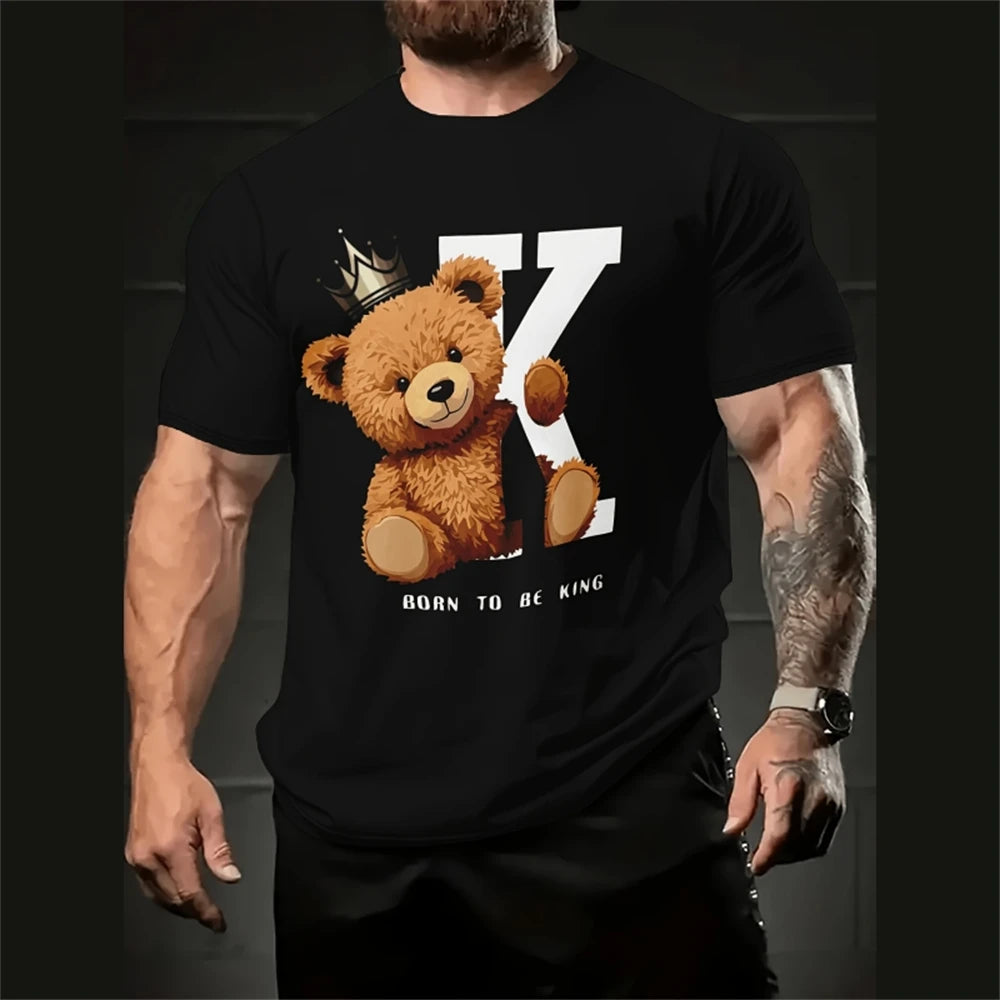 Funny Cartoon 3D Print T-Shirt – Men’s Short Sleeve Oversized Streetwear