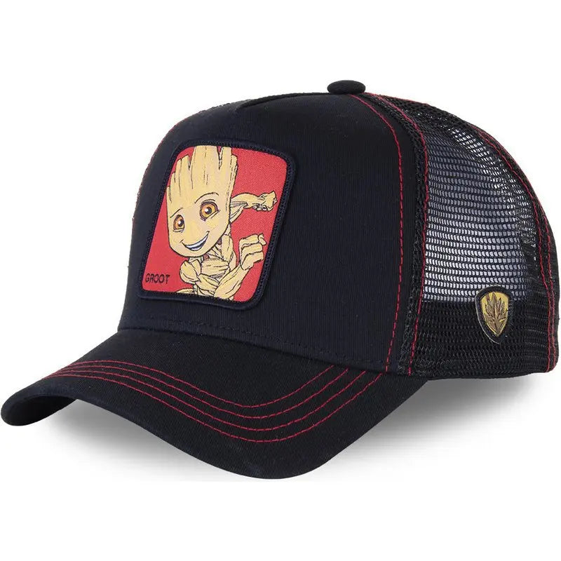 Casquette de baseball Disney Star Wars - The Avengers Groot - Chapeau à visière d'été réglable pour femme et unisexe