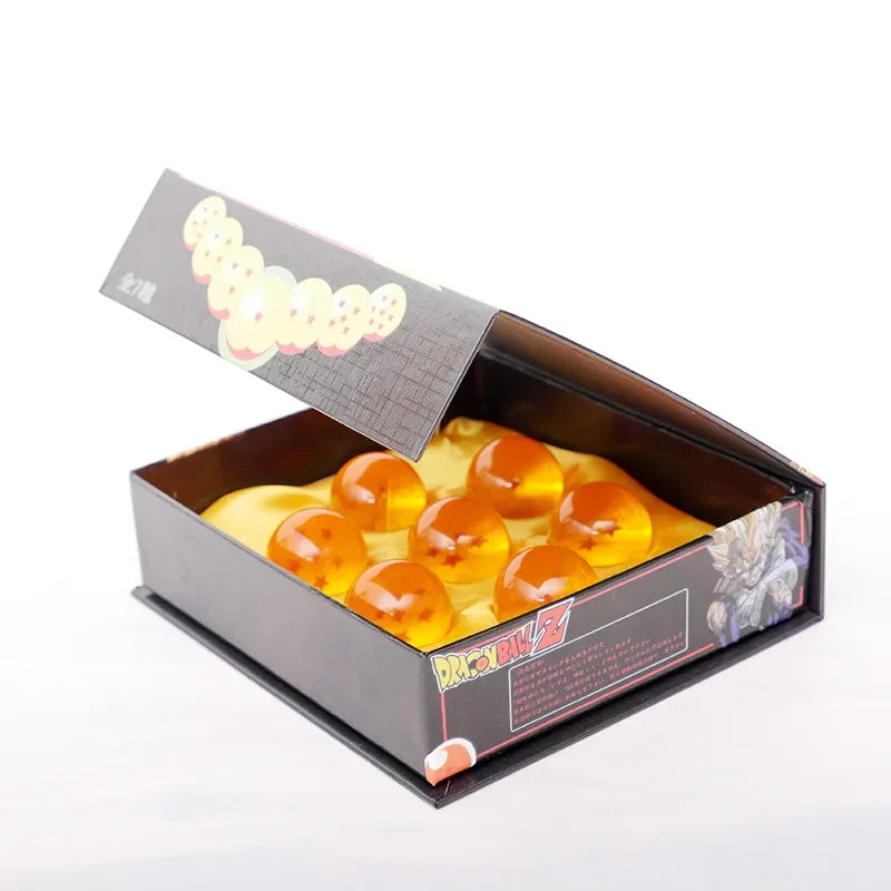 Dragon Ball Z 7-teiliges 3,5 cm großes Harzball-Set – Anime-Sammelmodell im Maßstab 1:1 und Wunschspielzeug-Geschenk