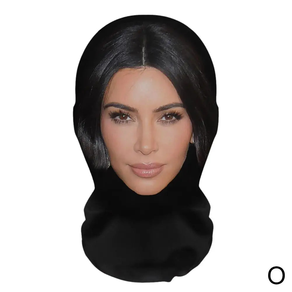 3D Kanye Gesichtsmaske Sturmhaube – Parodie-Streich-Kopfbedeckung für Hip Hop & Performance