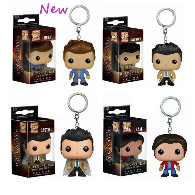 FUNKO POP Supernatural KEYCHAIN Toy Dean Vinyl Figure Collection Pocket Key Chain Toys