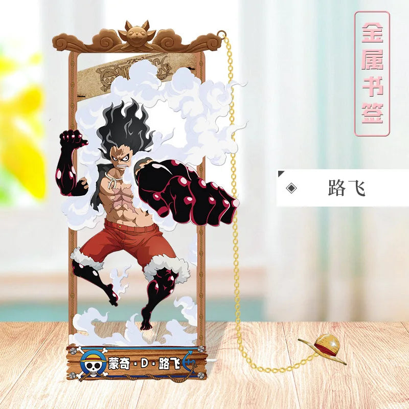 ONE PIECE Metal Bookmarks with Various Cartoon Characters for Cosplay