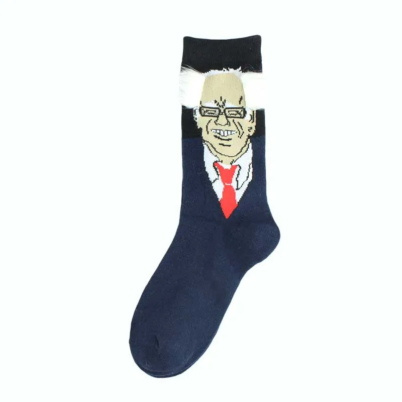 Lustige Socken Charakter Abstrakt 3D Fake Hair Sokken