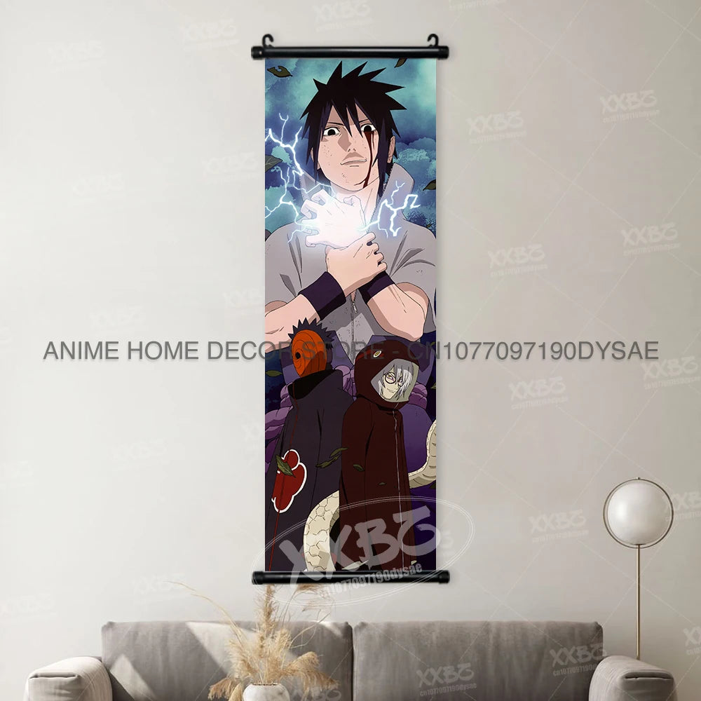 Naruto Posters Scroll Wall Decor Anime Hanging Nara Shikamaru Art Paintings Orochimaru