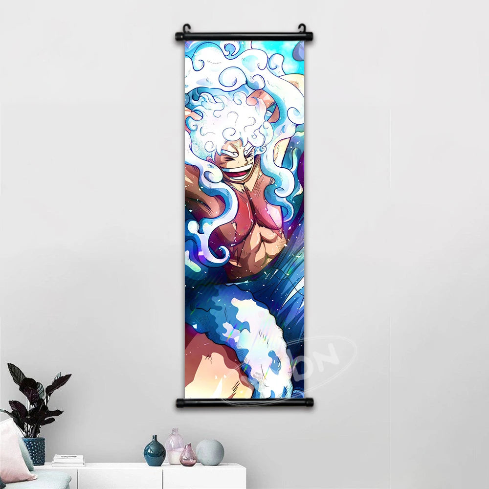 One Piece Anime Wall Art Interior Canvas Prints Zoro Painting Luffy Gear 5 Poster