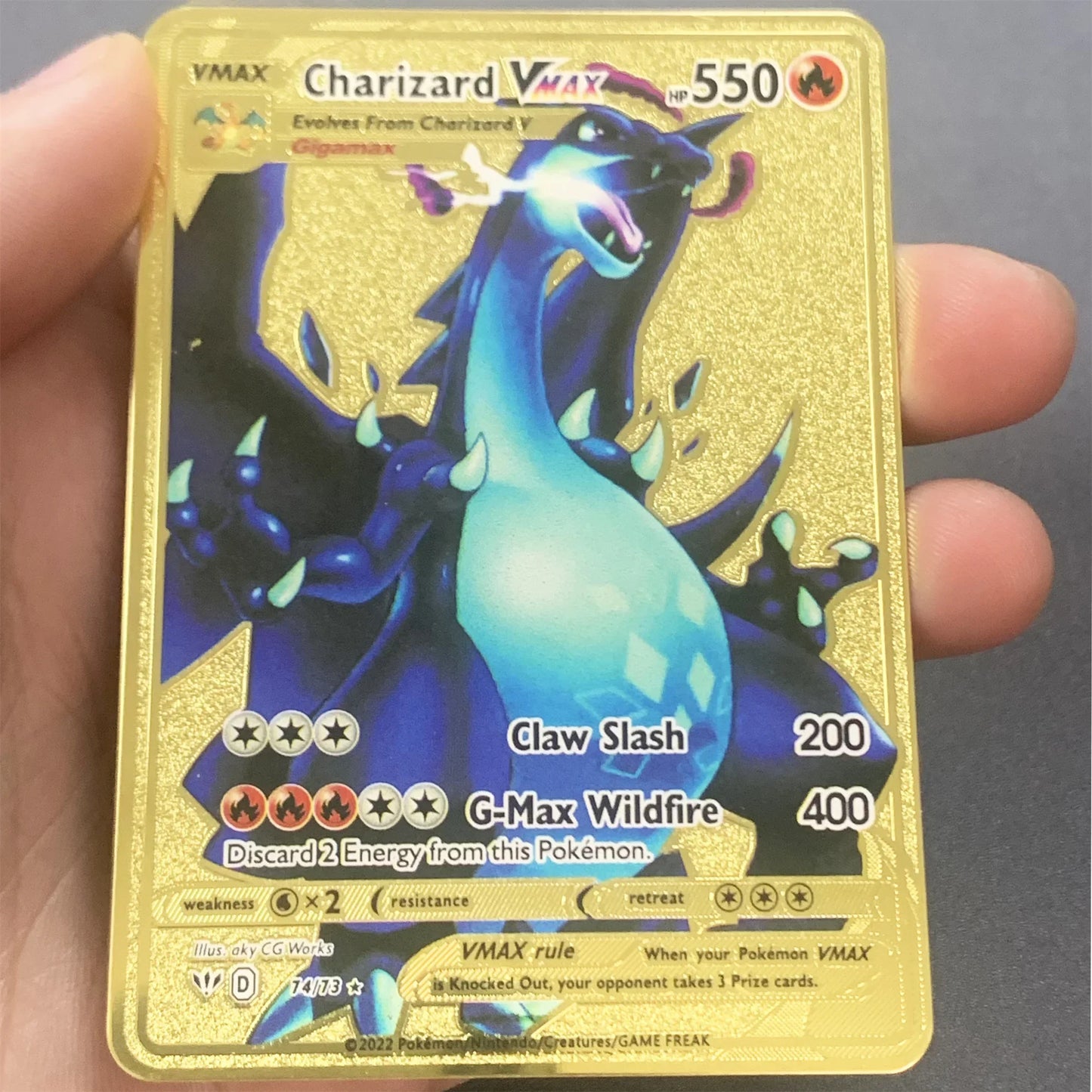 Pokemon Metall Karte 10000 Punkte Arceus Charizard Raichu Super Karte Goldene Englisch Anime Sammlung Karten