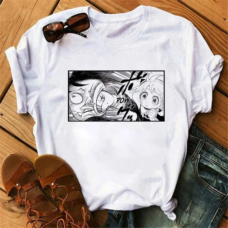 Anime Spy X Family T-Shirt Harajuku Fashion Women’s Short Sleeve O-Neck