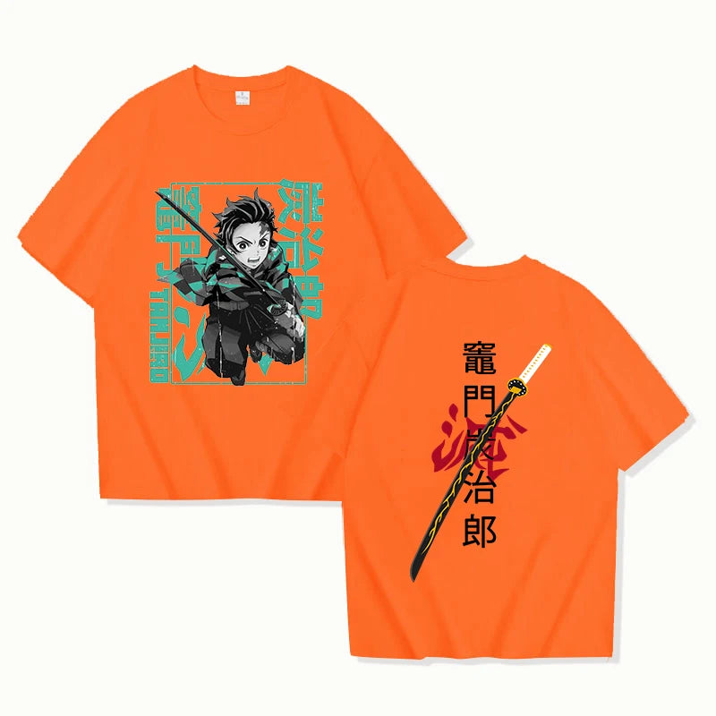 Kamado Tanjirou Graphic T-Shirt Cool Anime Summer Tee