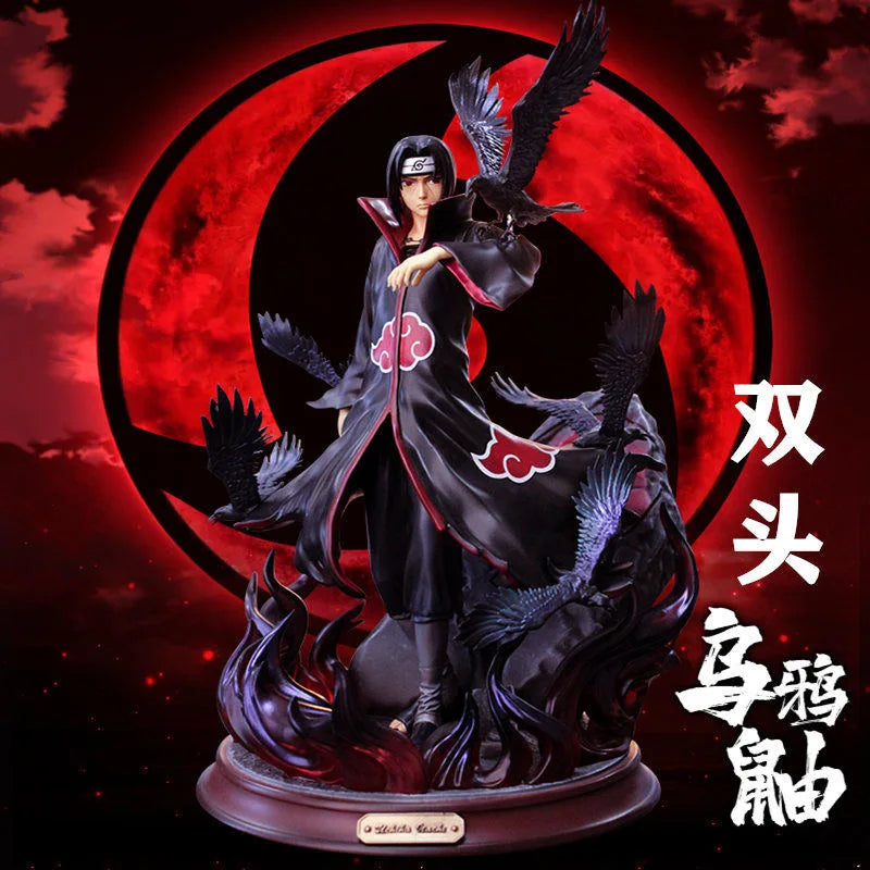 Naruto Uchiha Itachi Crow Hall GK-Statue – handgefertigtes Anime-Modell, Ornament und Sammlergeschenk