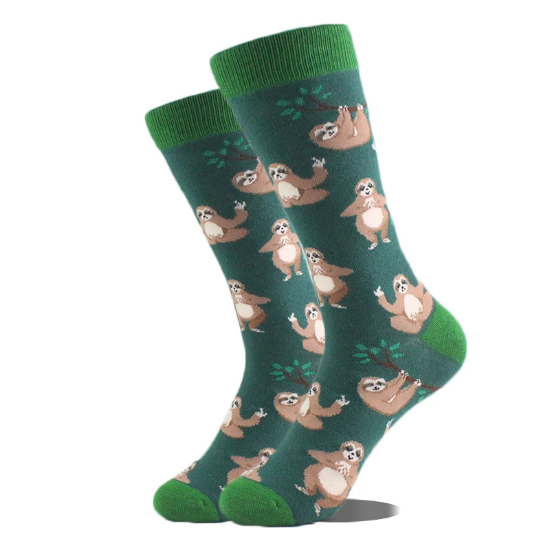 Baumwolle Glücklich Lustige Socken Männer Alien Planet Shark Verrückte Design Sokken