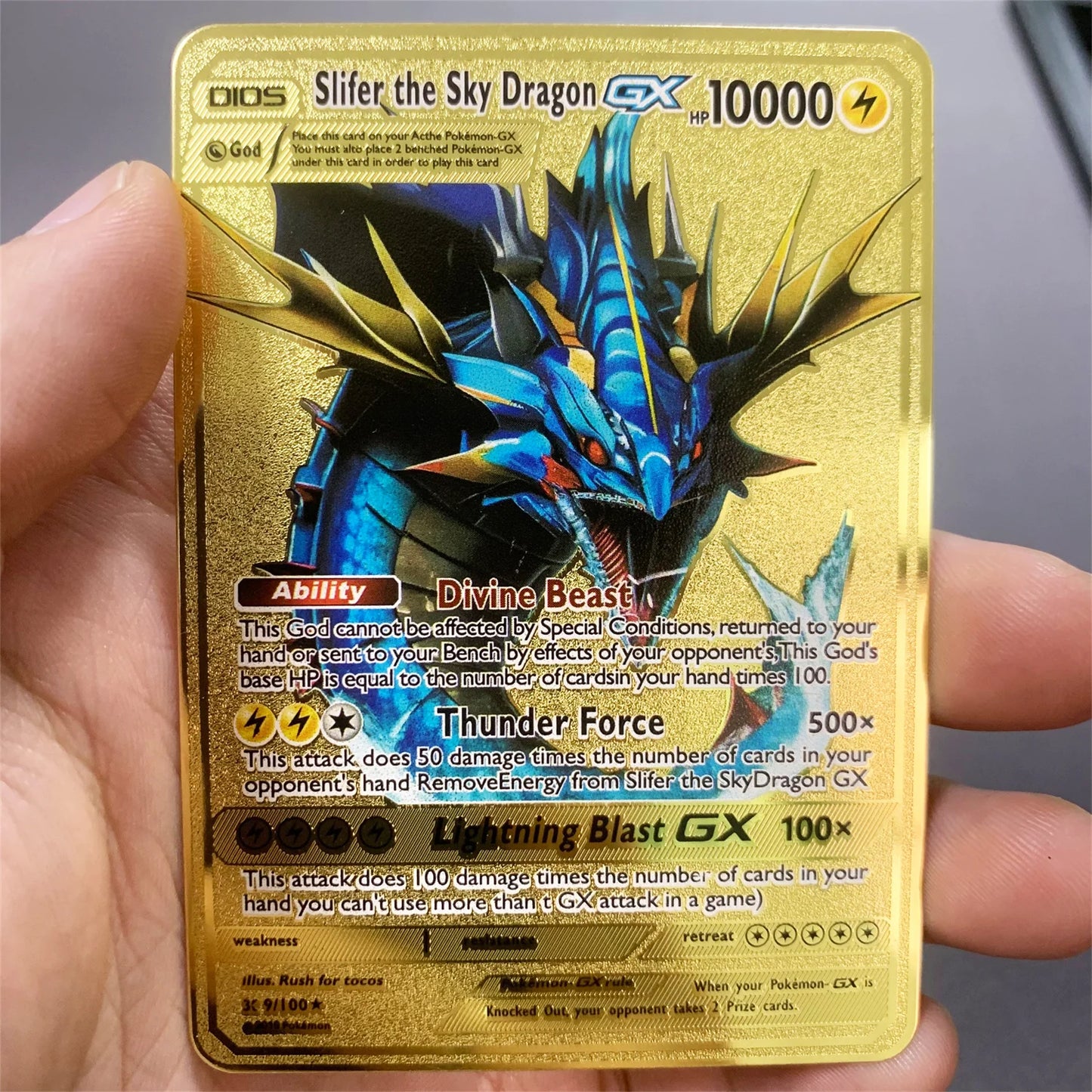Pokemon Metall Karte 10000 Punkte Arceus Charizard Raichu Super Karte Goldene Englisch Anime Sammlung Karten