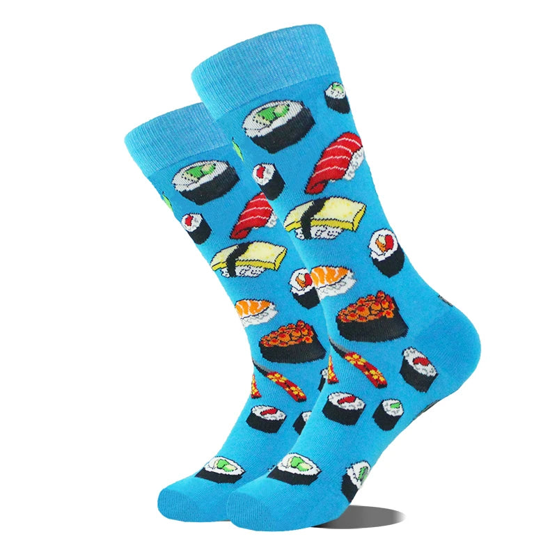 Baumwolle Glücklich Lustige Socken Männer Alien Planet Shark Verrückte Design Sokken