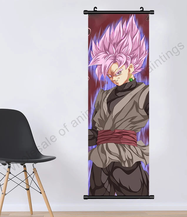 Canvas Hanging Scrolls Poster Home Decor JK Anime Print Dragon Ball Z