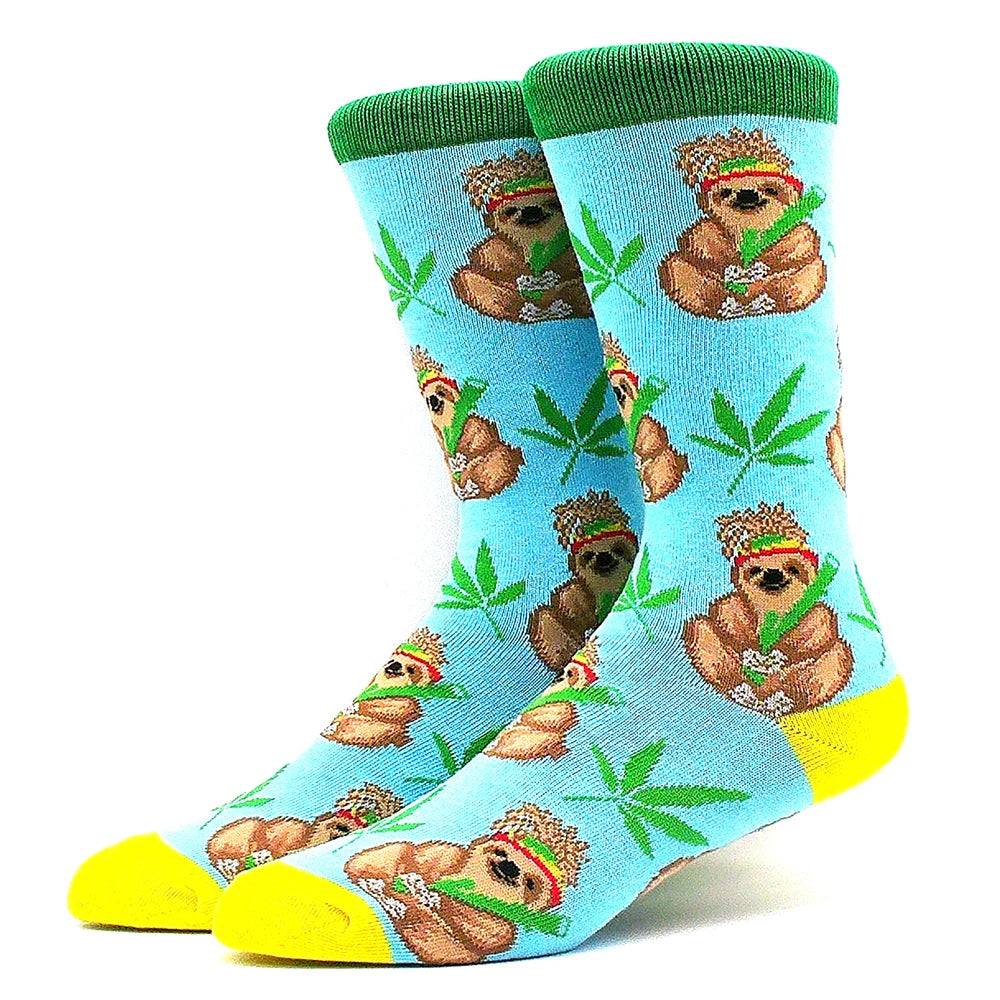 Lustige Alien- und Dinosauriersocken aus Baumwolle – Crazy Shark & Planet Designs