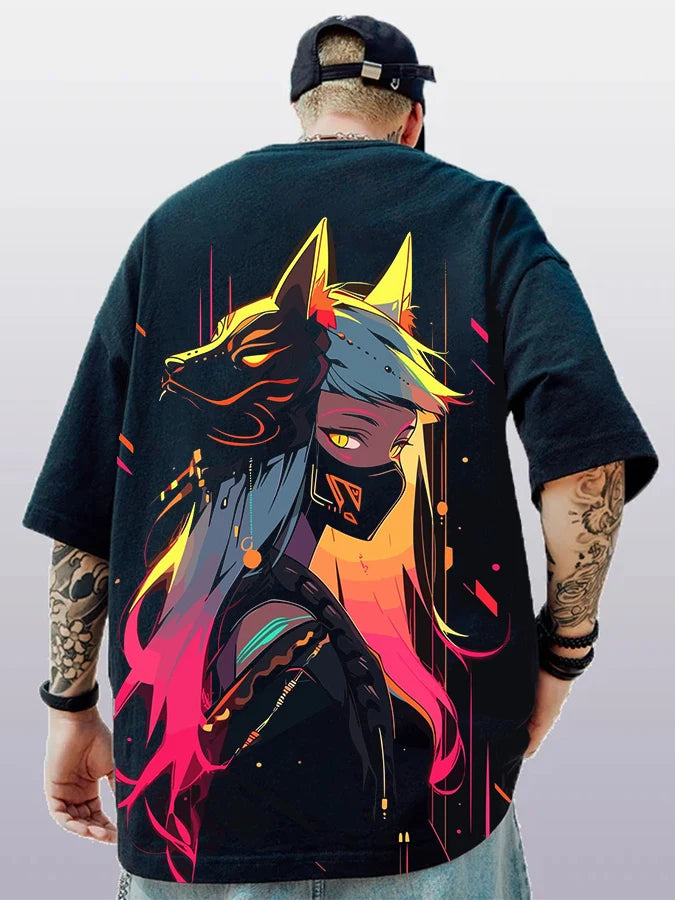 T-shirt tendance style streetwear animé