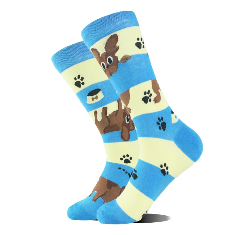 AB Happy Cotton Chaussettes amusantes Panda Duck Crazy Design Sokken