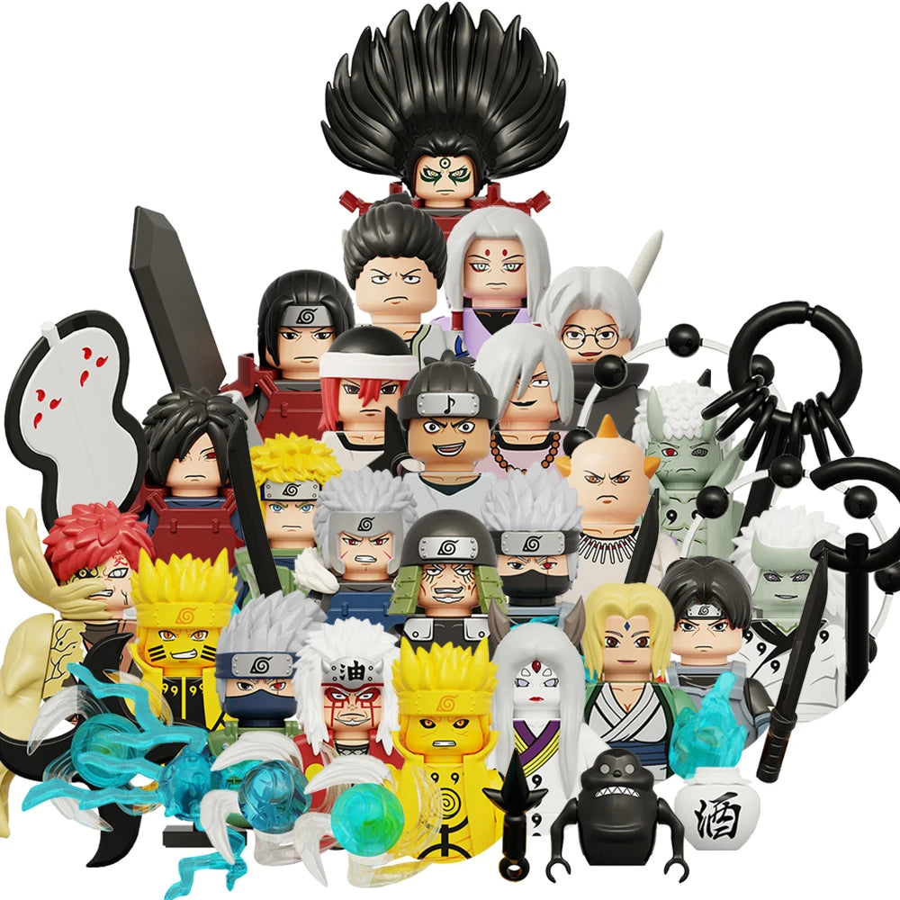 24PCS Anime Cartoon Mini Brick Figuren – Kompatibler Baustein zu