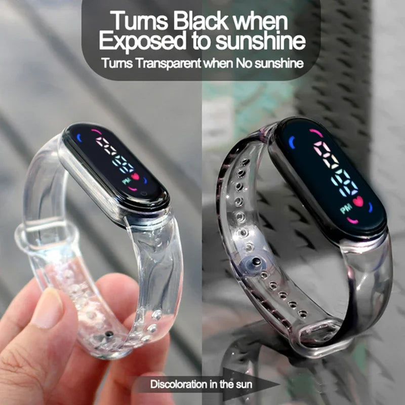 Pokémon & Demon Slayer LED-Uhr – Tanjirou & Nezuko Silikon-Touchscreen, wasserdicht, Sportgeschenk
