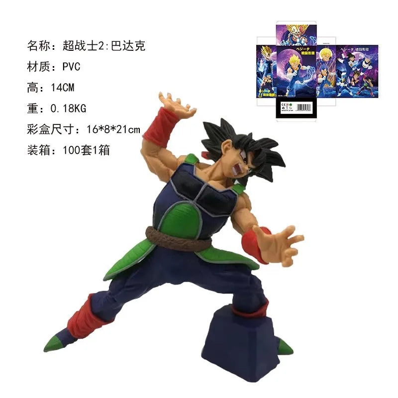 14CM Anime Dragon Ball Super Klette Super Krieger Kampf Pose Modell