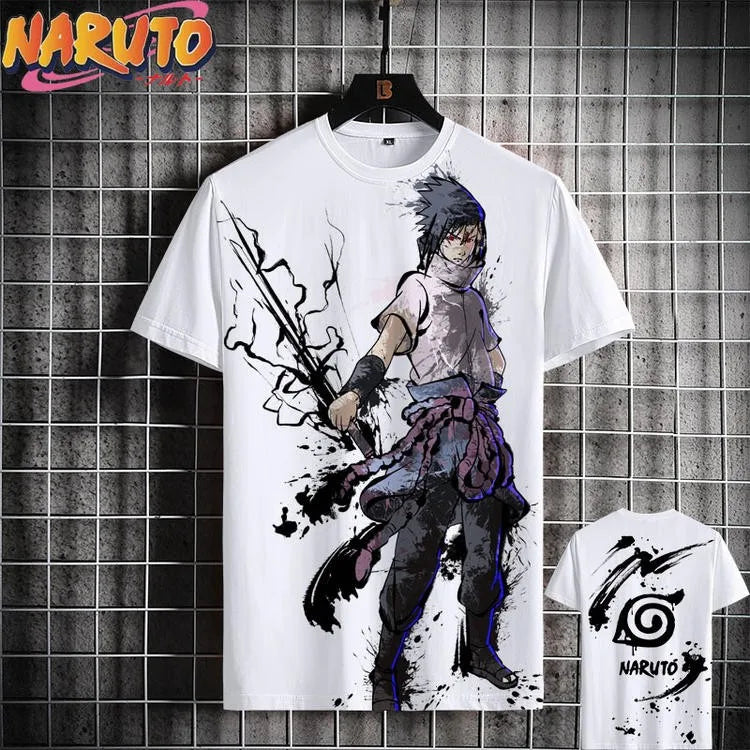 MINISO Men's Oversized T-Shirt Japanese Anime 3D Print