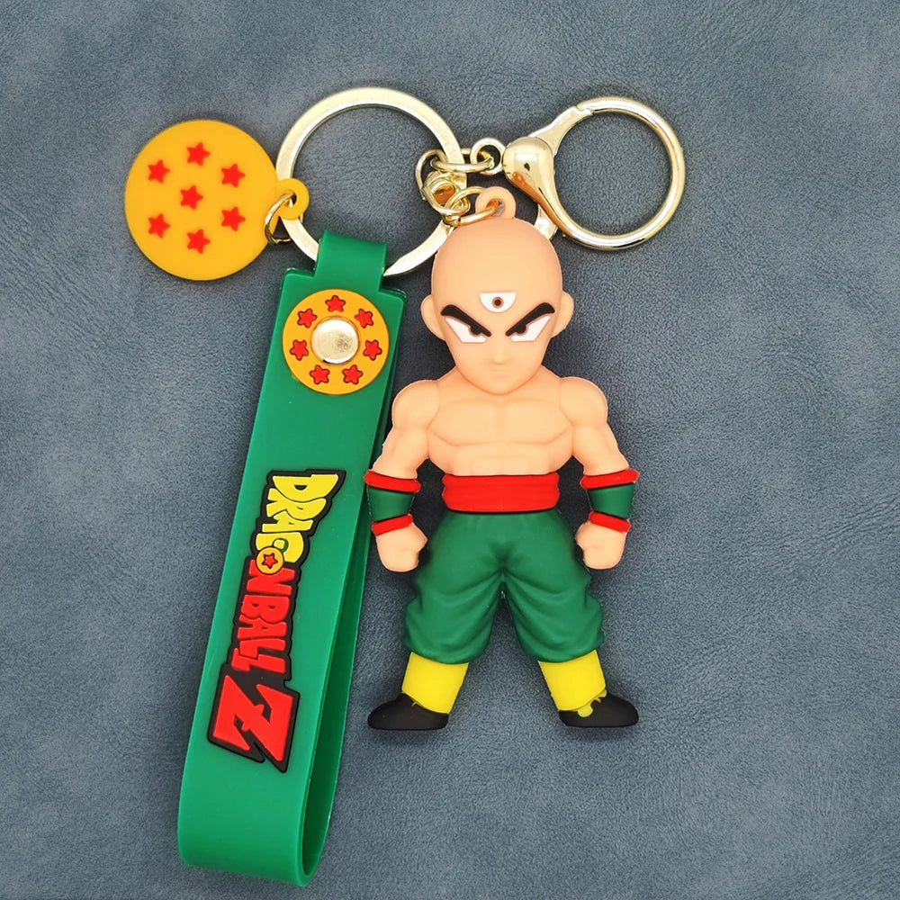 Anime Dragon Ball Keychain Fashion Jewellery Action Figures PVC Key Ring Bag Pendant