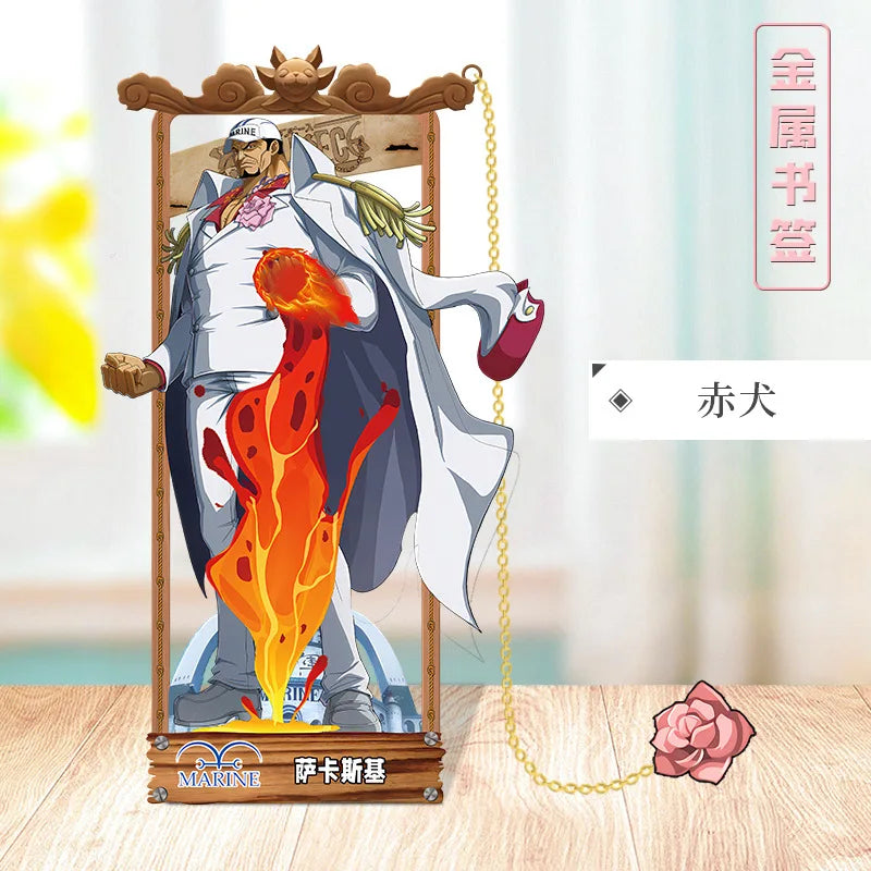 ONE PIECE Metal Bookmarks with Various Cartoon Characters for Cosplay