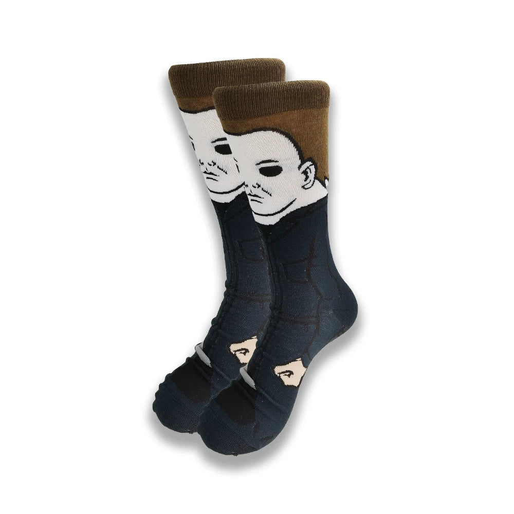Lustige Socken mit Cartoon-Anime-Print – Personalisierter atmungsaktiver Baumwoll-Hip-Hop-Stil für Männer und Frauen