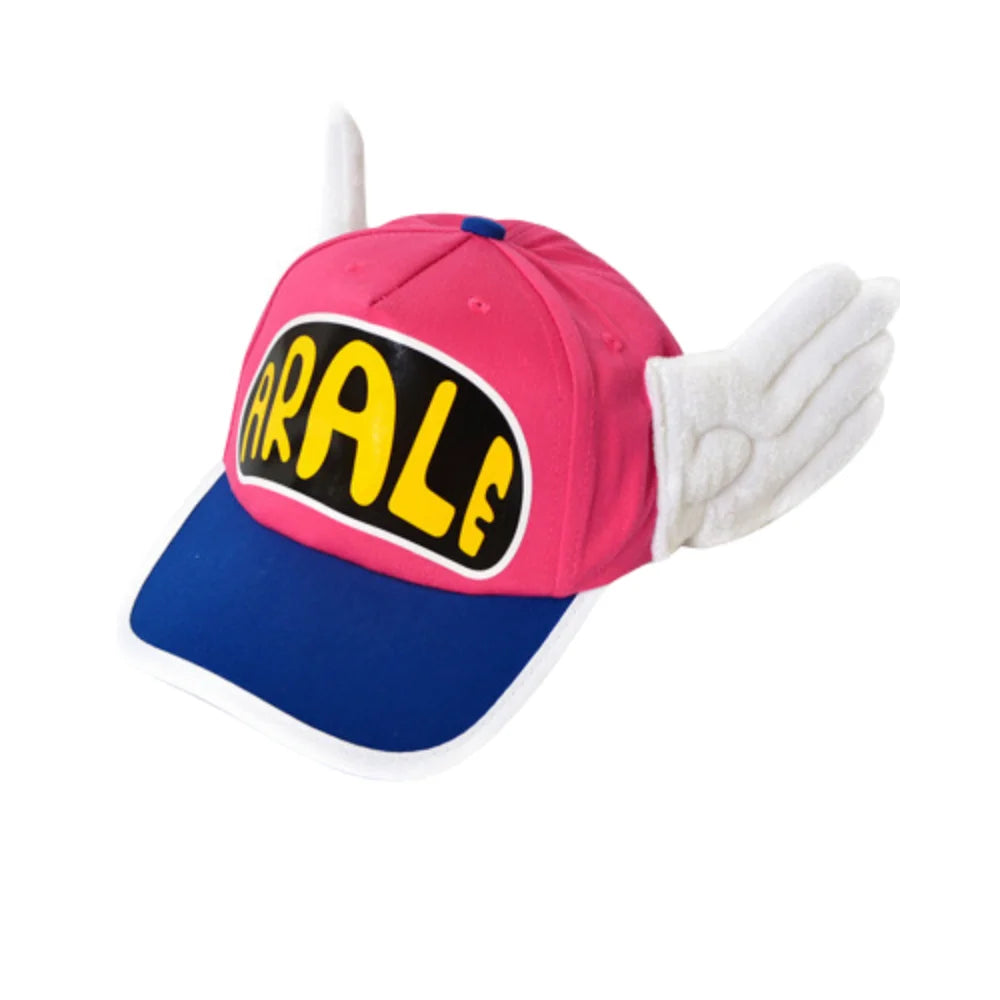 Arale Dr. Slump Cosplay Norimaki Hut - Cartoon Engelsflügel Baumwolle Baseball Cap für Kinder