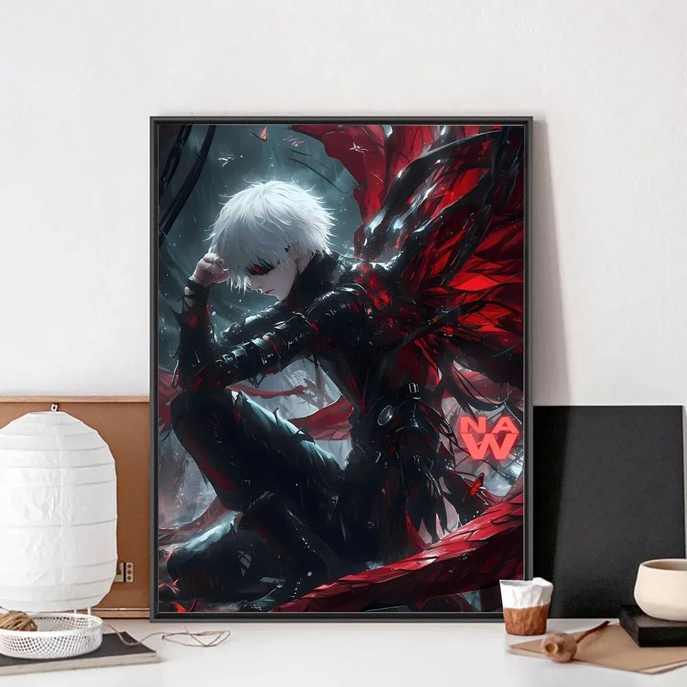 Anime Tokyo Ghoul Poster No Framed Paper Vintage Poster Wall Art Painting Stickers