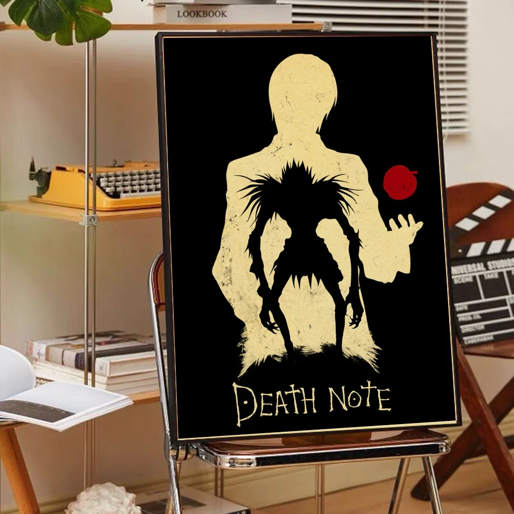 Anime Death Note, klassisches Filmposter, Wandkunst, Gemälde in HD-Qualität, fürs Arbeitszimmer, nordische Wohndekoration
