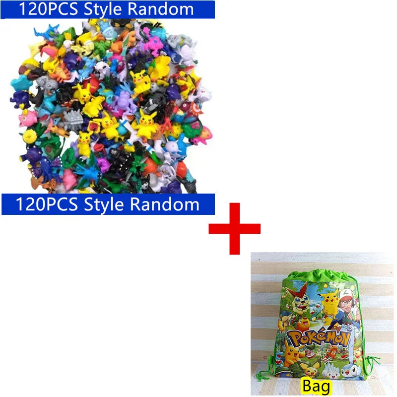 1-144 PCS Pokémon Gift Box – Christmas Action Figure Set with Genuine Pikachu & More Toys for Kids