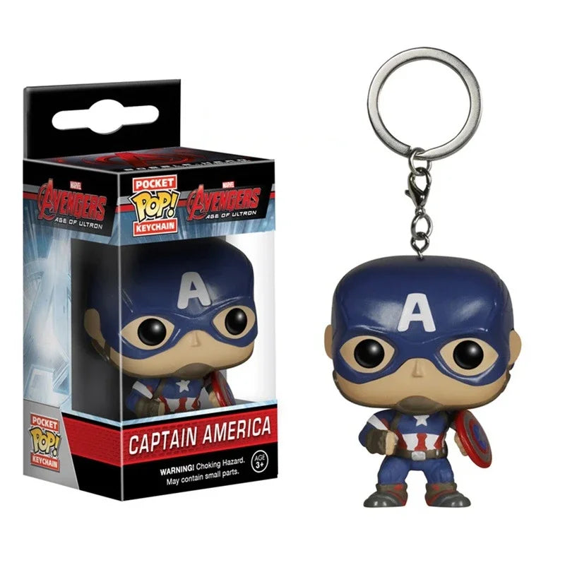 Funko POP Schlüsselanhänger Endgame Captain Venom Deadpool Iron Man Schlüsselanhänger Actionfiguren Spielzeug