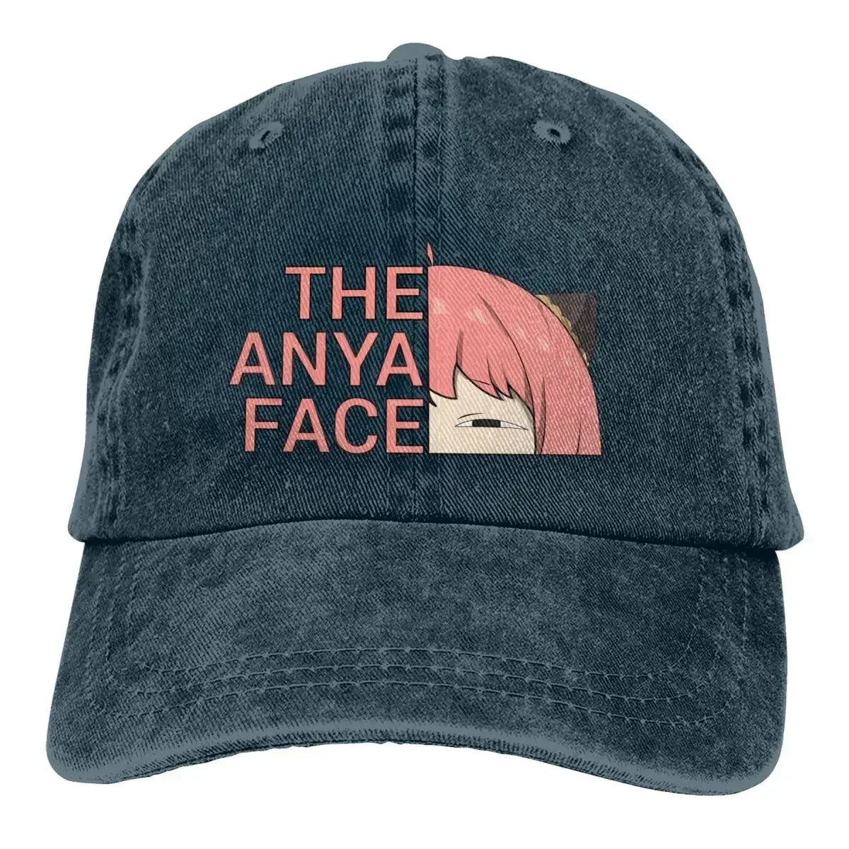 Spy x Family Anime Mehrfarbige Mütze – Anya Forger Face Baseball Cap für Männer und Frauen