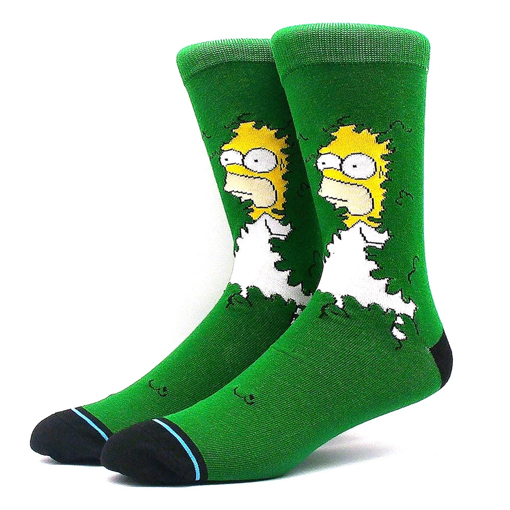 1 Pair New Anime Movie Socks – Cotton Crew, Role-Playing Calf Socks