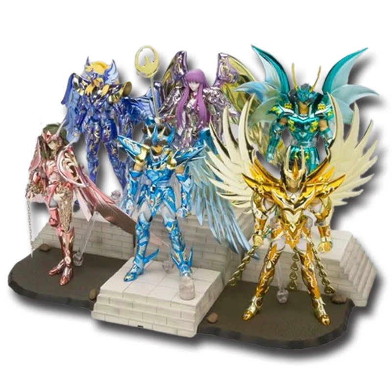 19 cm große Saint Seiya Anime-Figuren – Shiryuu, Hyoga, Shun, Ikki, Phoenix Actionfiguren, Ritter des Tierkreises