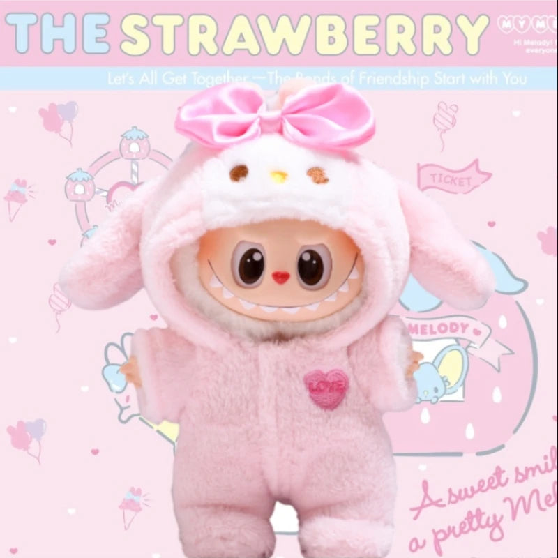 17 cm Puppe Plüsch Dress Up Labubu Puppenkleidung Set Trendiges und süßes Kleidungsstück Anzug Spielzeug Puppenzubehör