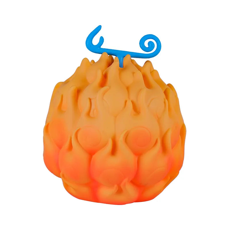 One Piece Teufelsfruchtfiguren – Nika Gum-Gum & Flame-Flame Cursed Fruit Sammlermodell Spielzeug & Ornamente
