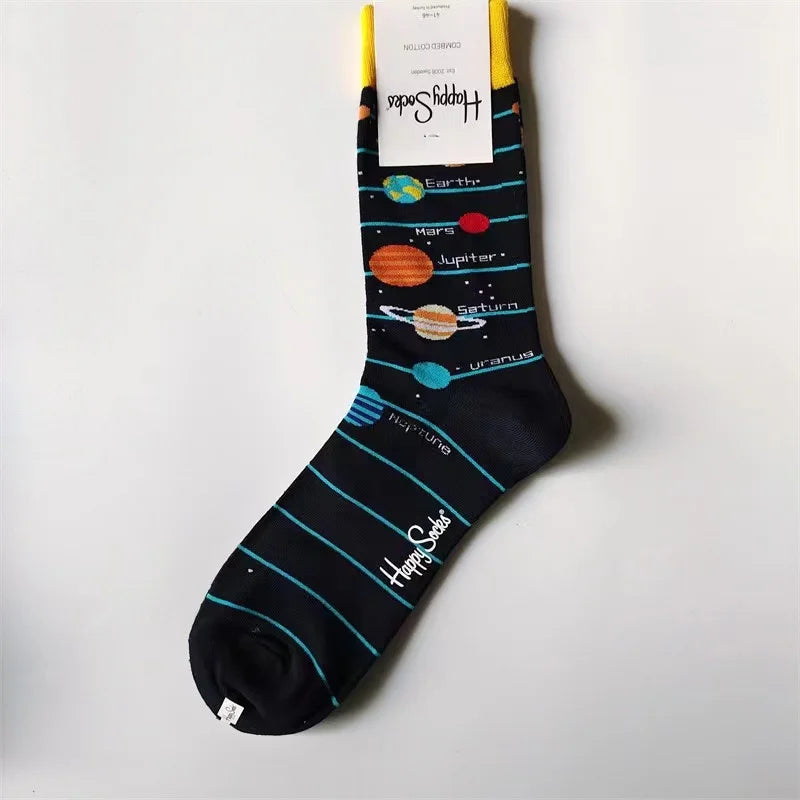 Diamond Check Happy Socks für Herren – Geometrische Sportsocken aus Baumwolle (Größe 41–46)