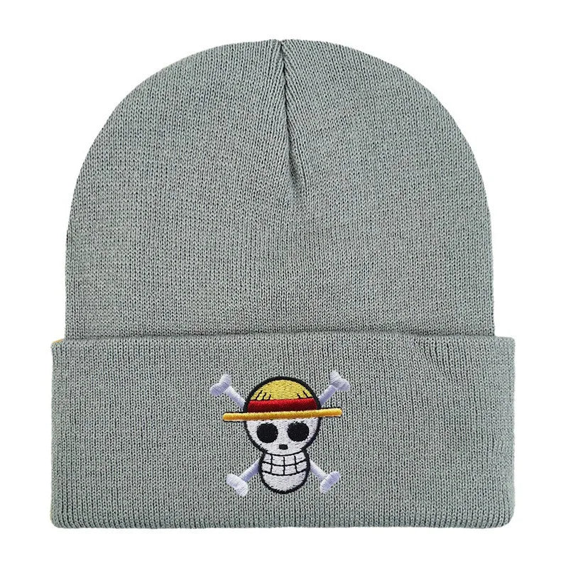 Luffy-Bucket-Hat – Modischer Unisex-Anime-Panamahut für Männer und Frauen, warme, lässige Bob-Cap für den Winter