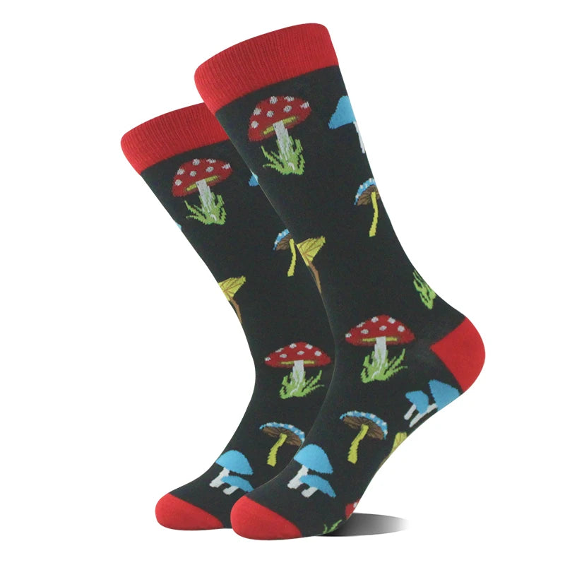 Design Ente Lustige Socken Männer Glücklich Musik Bier Zahn Panda Pinguin