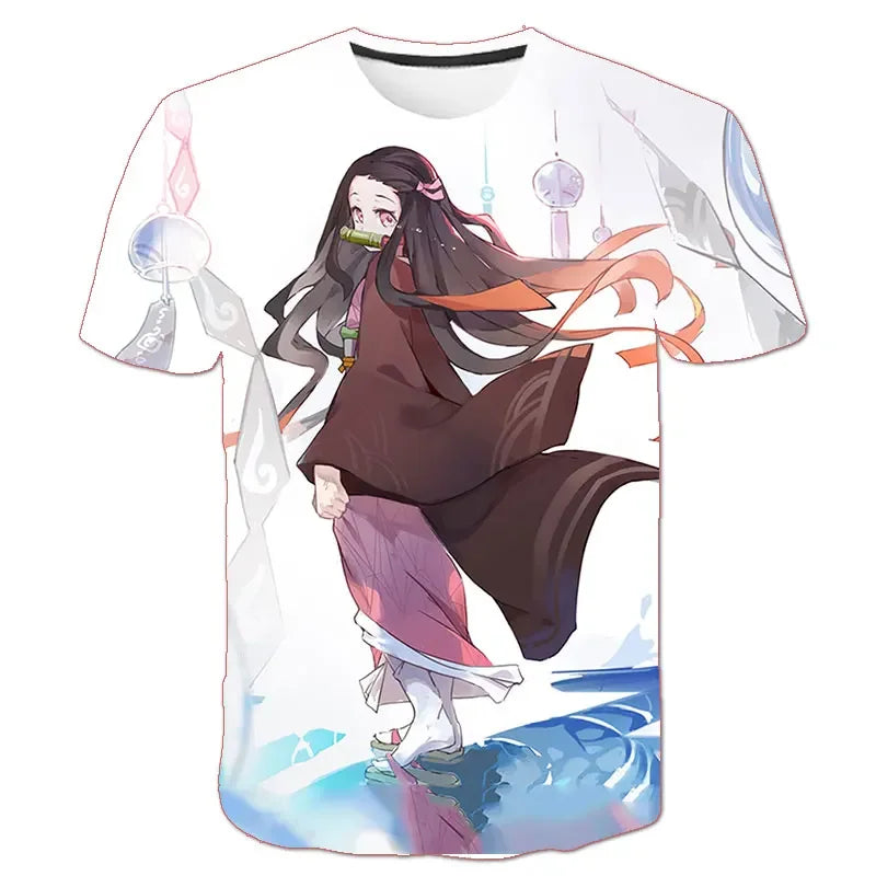 T-shirt imprimé 3D Demon Slayer Rengoku Kyoujurou