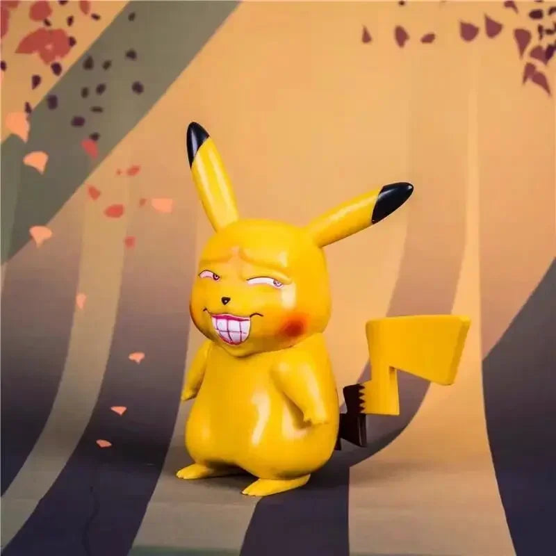 TOMY Pokemon Lustige Freak Pikachu Bulbasaur Anime Action Figur Modell Spielzeug