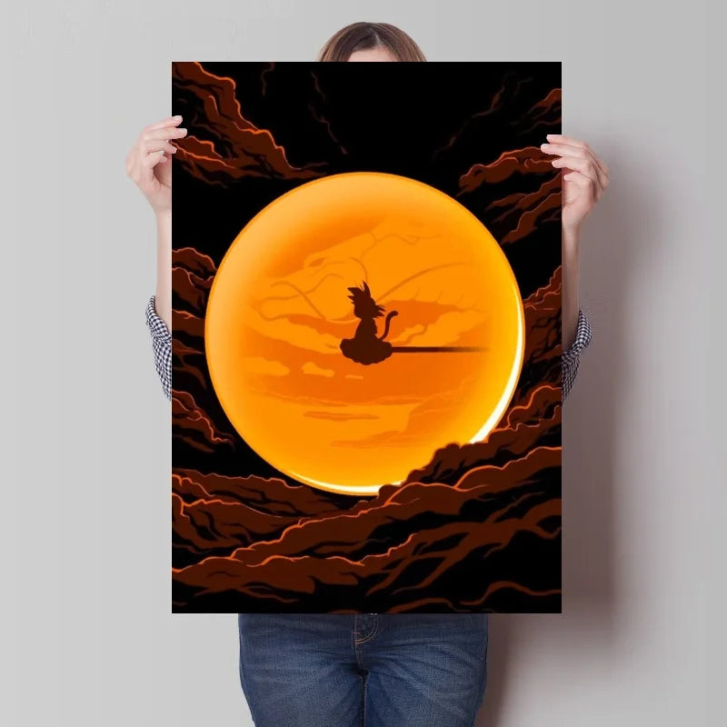 Canvas Painting Japan Bandai Anime Art Print Dragon Ball Classic Home Decor