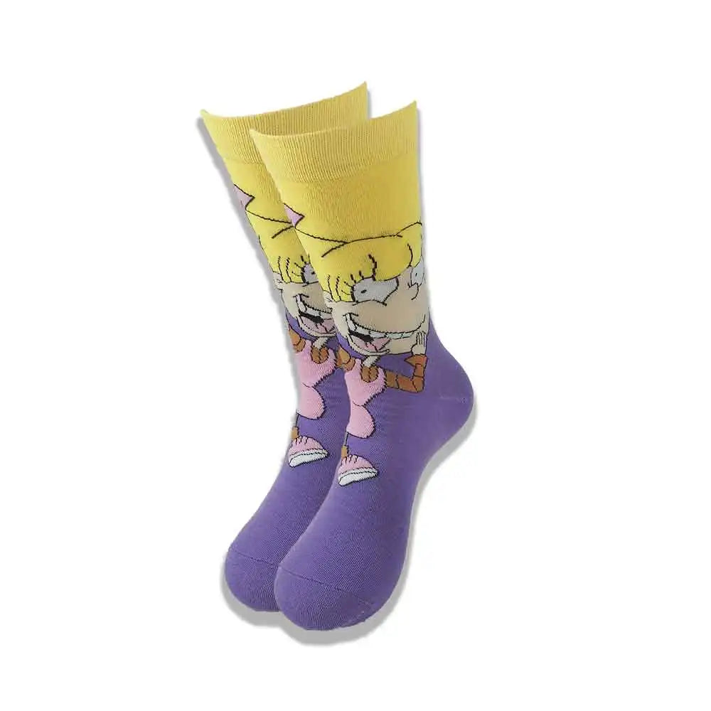 Anime Cosplay Lange Socken – Wadensocken im Hip-Hop-Stil für Männer und Frauen