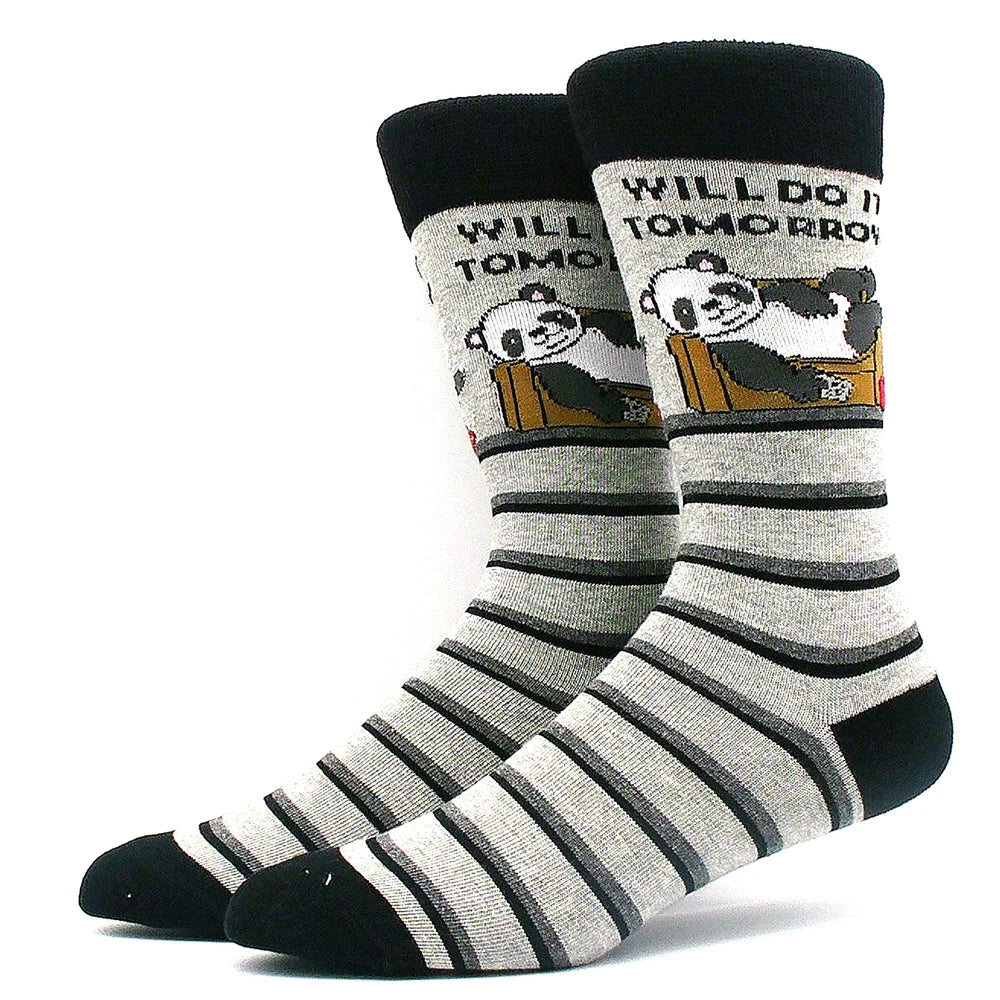 Lustige Alien- und Dinosauriersocken aus Baumwolle – Crazy Shark & Planet Designs