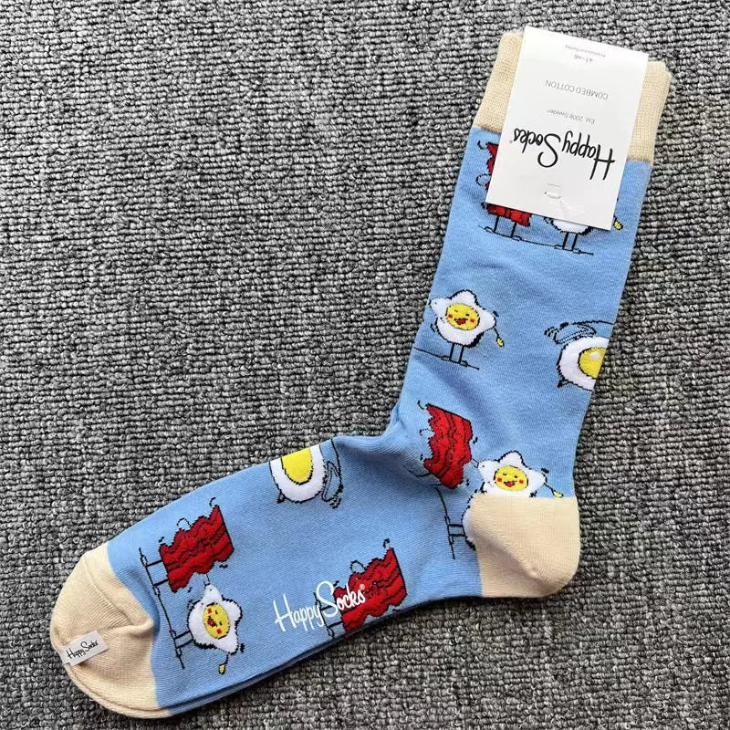 Diamond Check Happy Socks für Herren – Geometrische Sportsocken aus Baumwolle (Größe 41–46)
