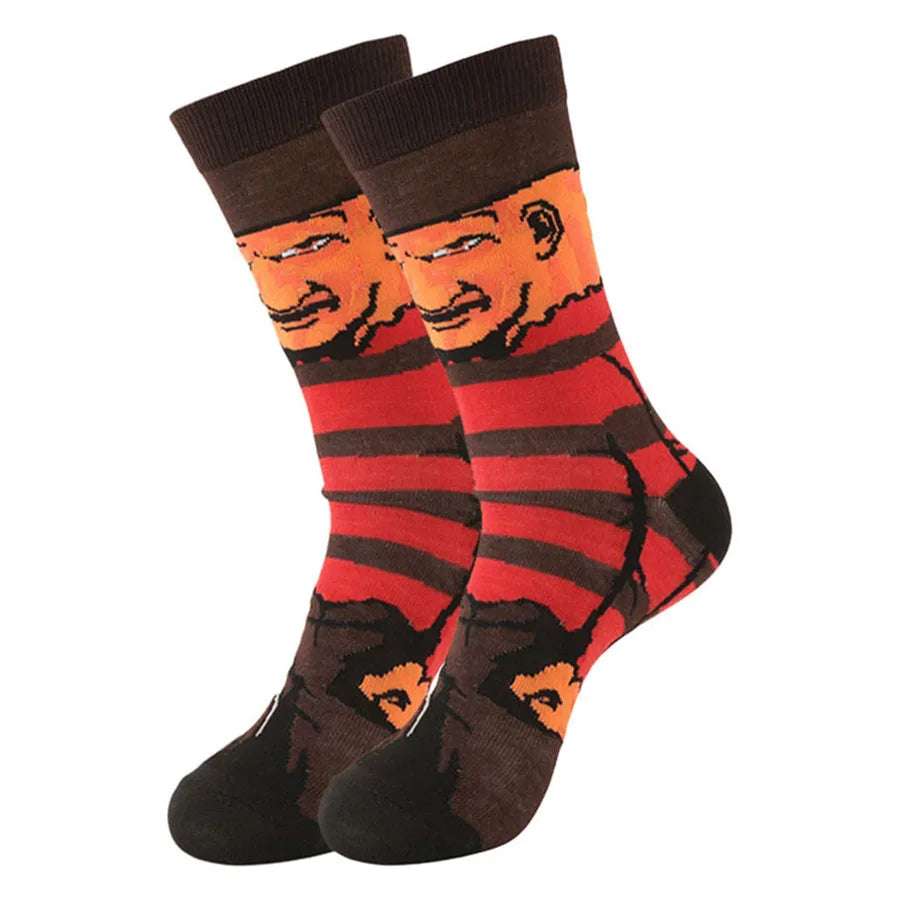 Chucky Cartoon-Socken – Anime-Gamer, Street Fashion Hip-Hop, originelle, lustige Designer-Socken